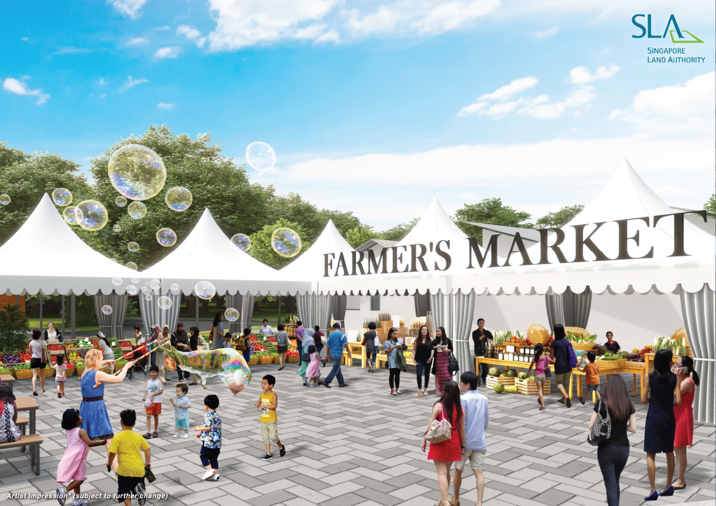 Artist Impression of Farmer’s Market